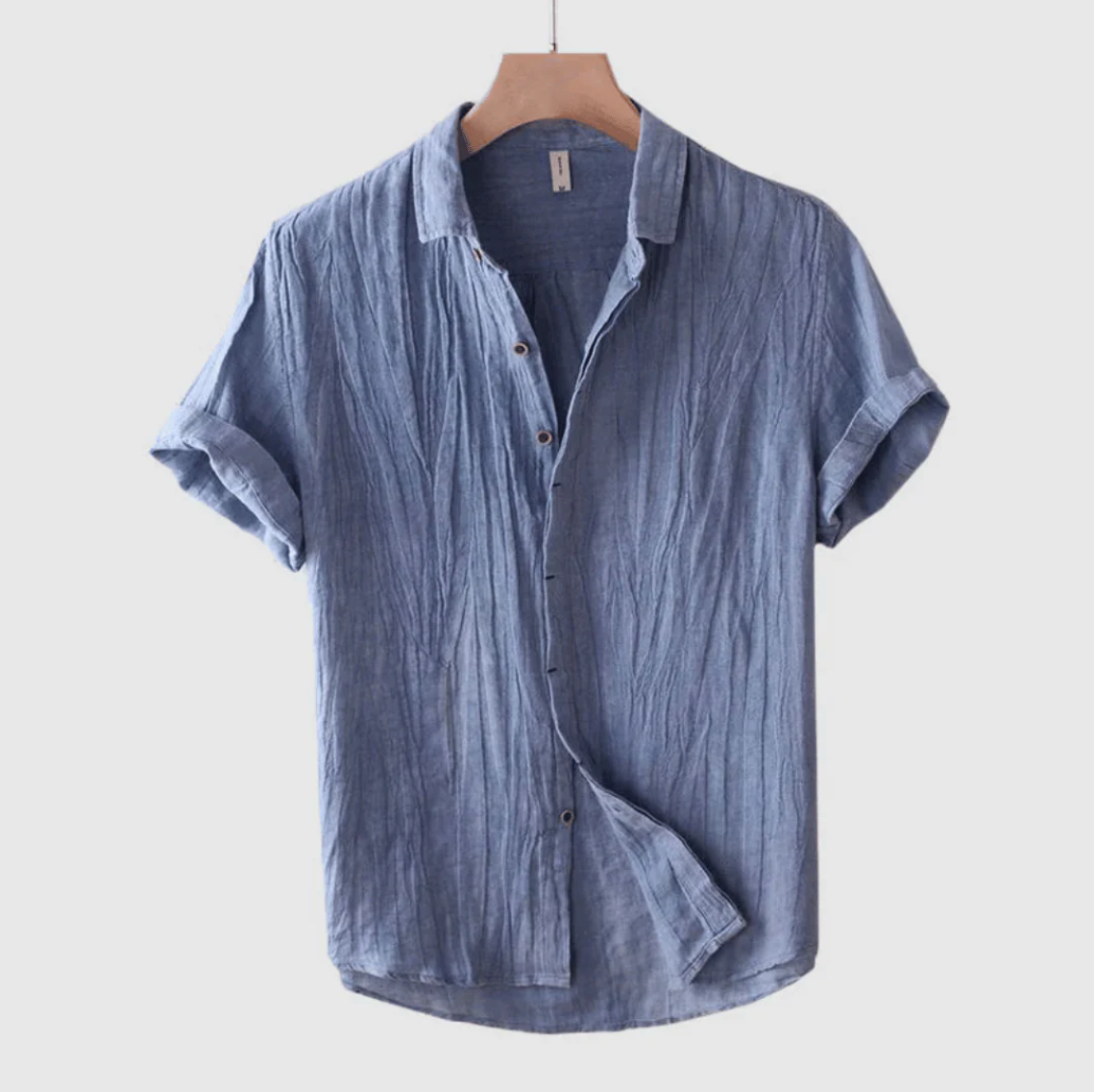 Derek™ | Short-sleeved linen shirt