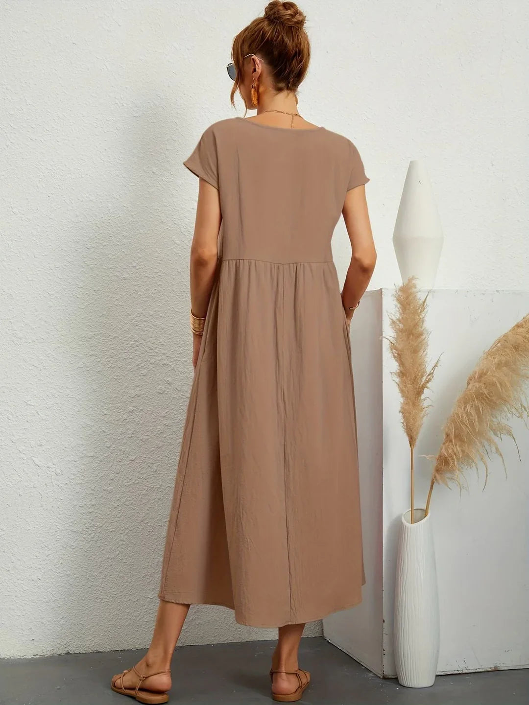 Clarke™ | Casual Elegant Mixed Cotton Dress