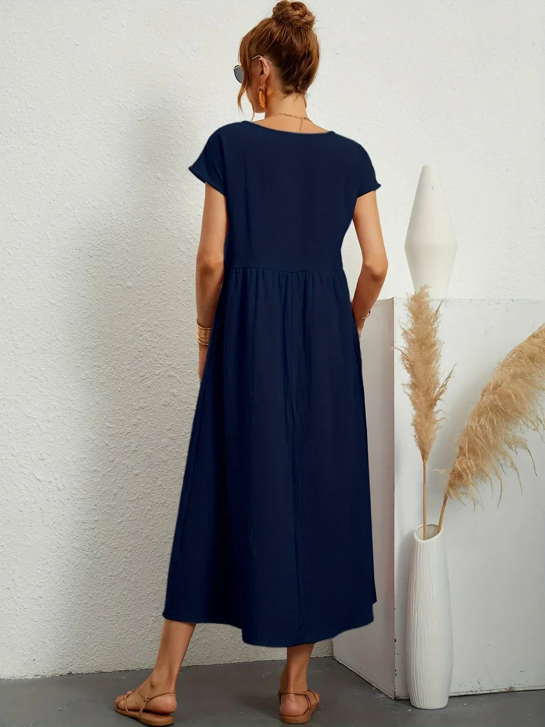 Clarke™ | Casual Elegant Mixed Cotton Dress