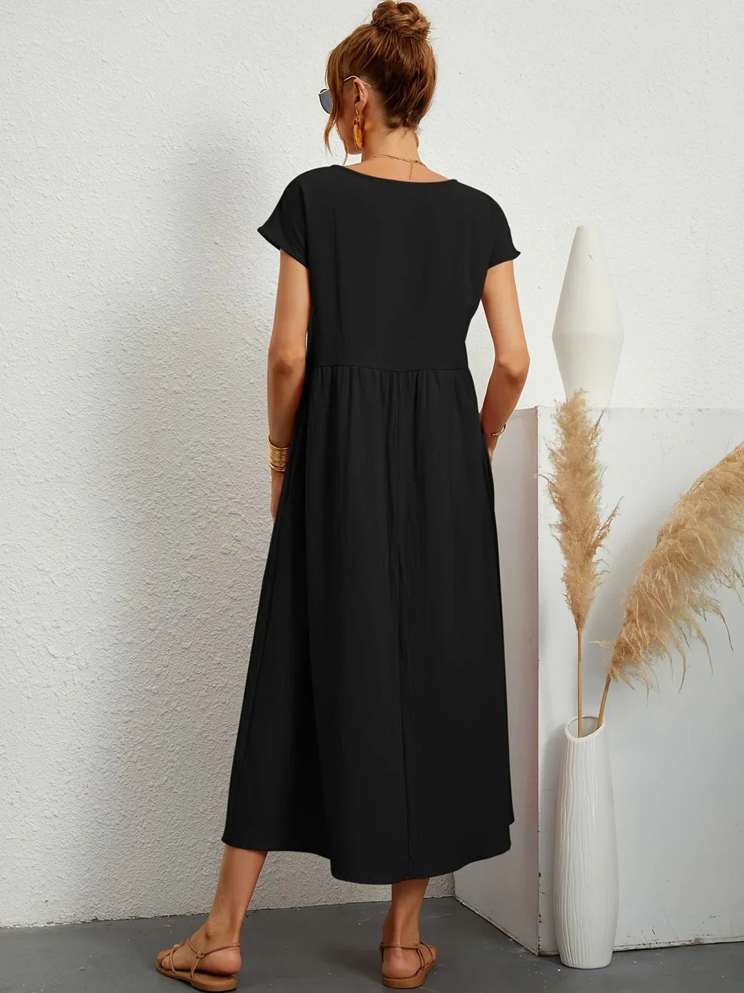 Clarke™ | Casual Elegant Mixed Cotton Dress