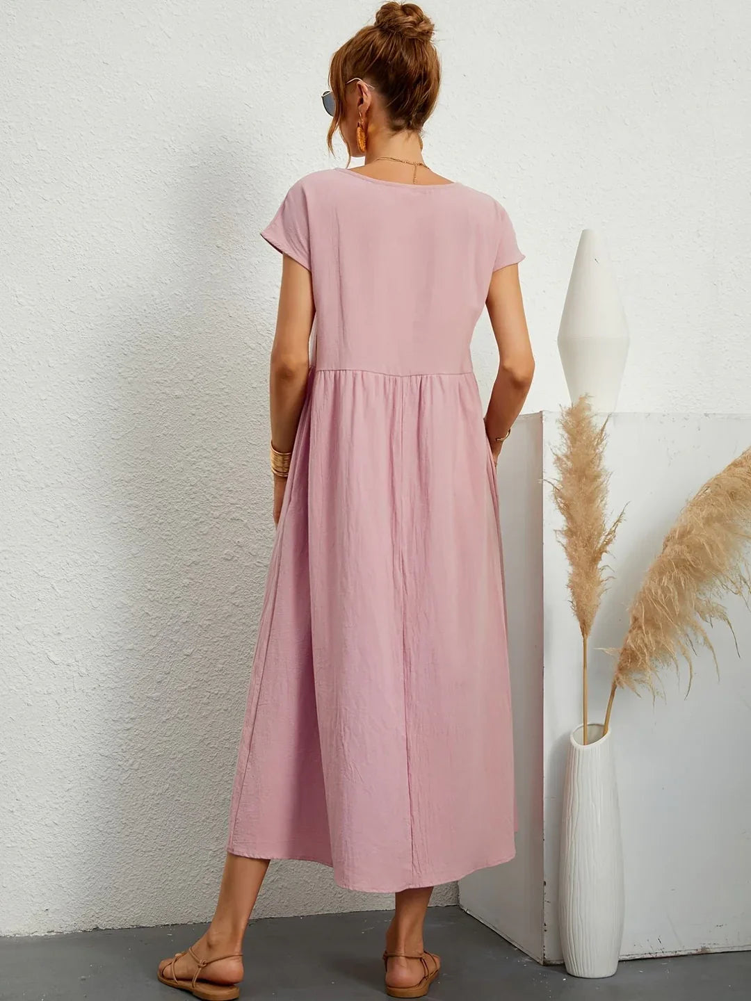 Clarke™ | Casual Elegant Mixed Cotton Dress