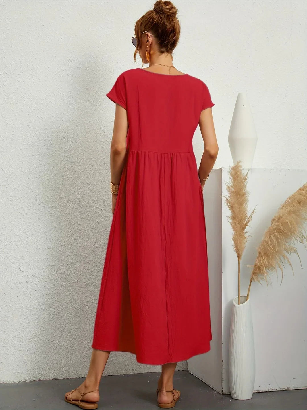 Clarke™ | Casual Elegant Mixed Cotton Dress