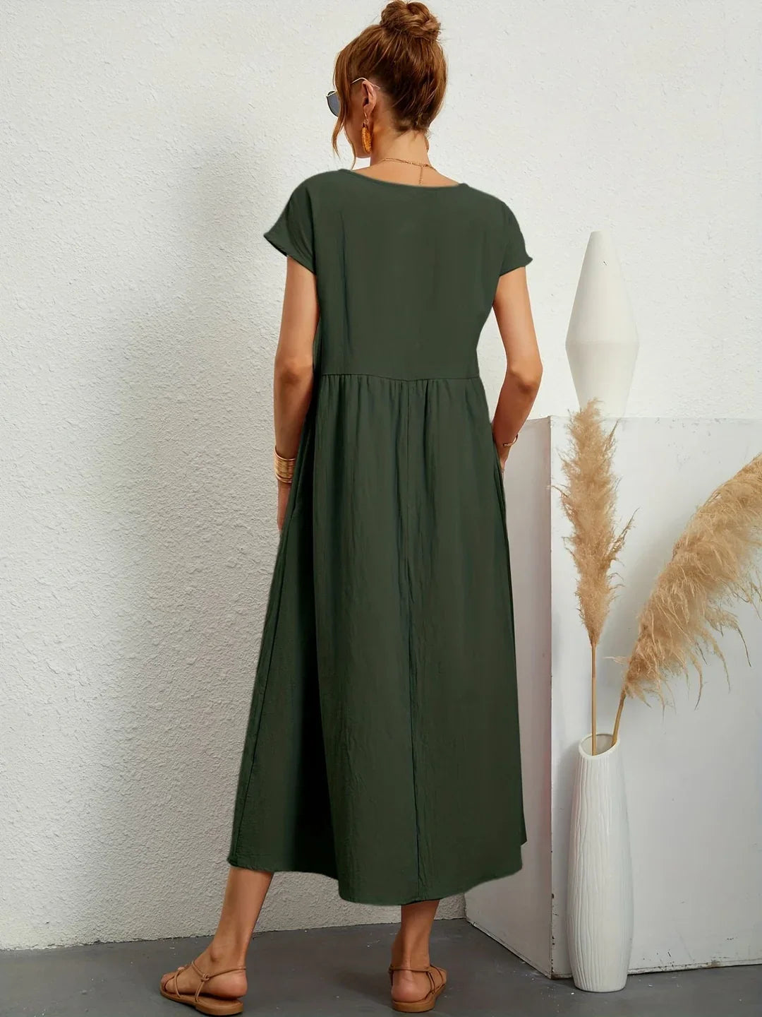 Clarke™ | Casual Elegant Mixed Cotton Dress