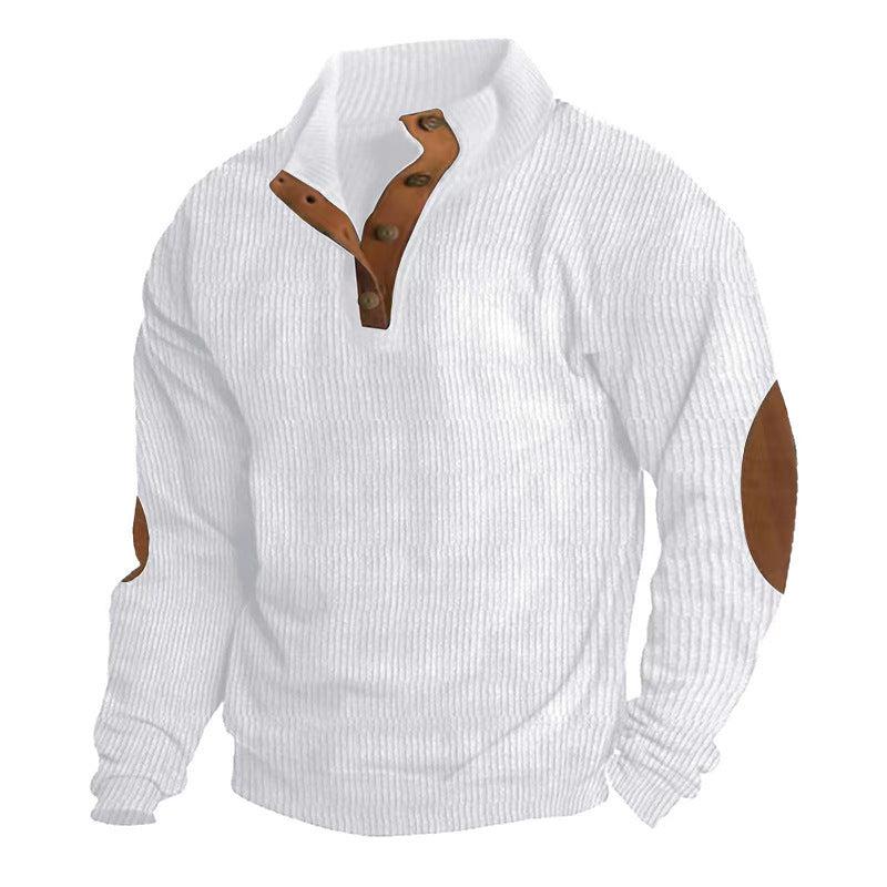 Robert™| Ribbed button jumper for men